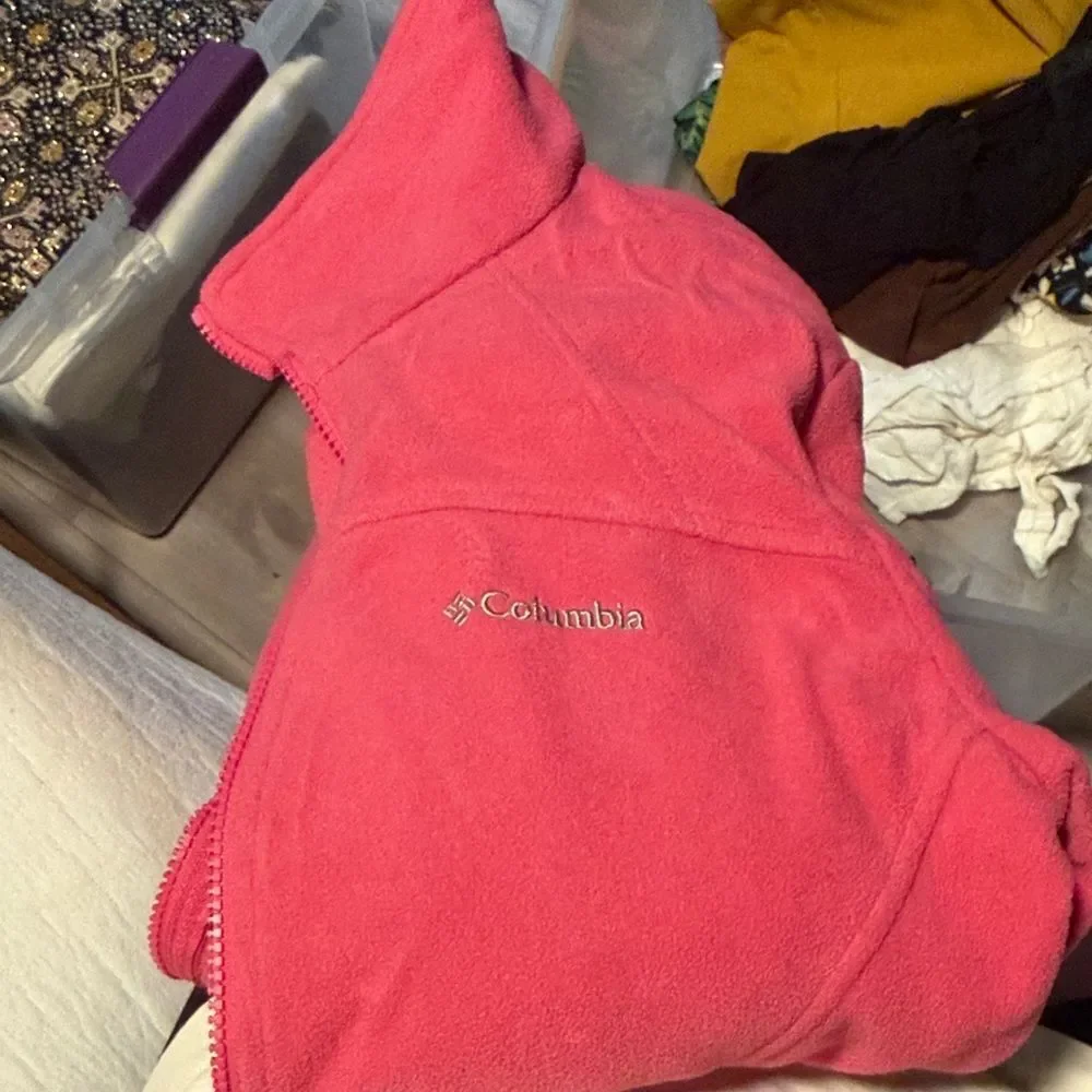 Columbia Vibrant Pink Fleece Vest